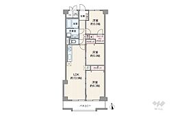 緑地東ロイヤルマンション 3LDKの間取図画像