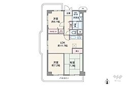 間取図画像 2LDK