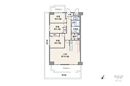 間取図画像 3LDK
