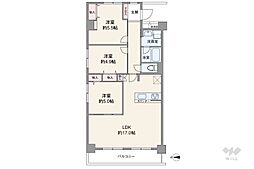 間取図画像 3LDK