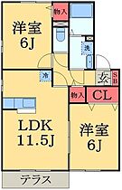 千葉県市原市南国分寺台５丁目（賃貸アパート2LDK・1階・53.76㎡） その2