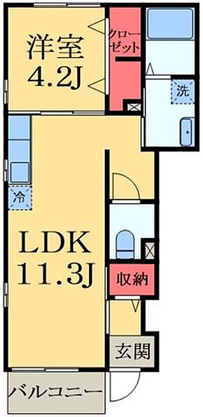 千葉県茂原市八千代３丁目(賃貸アパート1LDK・1階・37.76㎡)の写真 その2