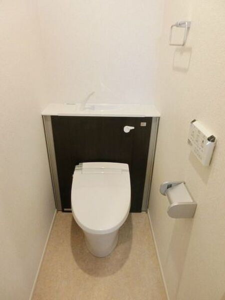画像11:温水洗浄機能付きのトイレ。