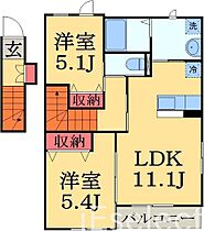 千葉県茂原市高師町２丁目（賃貸アパート2LDK・2階・54.55㎡） その2