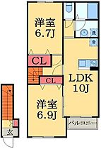 千葉県千葉市中央区赤井町（賃貸アパート2LDK・2階・56.71㎡） その2