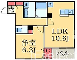 千葉県千葉市中央区末広４丁目（賃貸マンション1LDK・1階・40.99㎡） その2