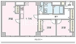 JR内房線 八幡宿駅 バス10分 辰巳公民館下車 徒歩4分の賃貸マンション 3階3LDKの間取り