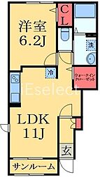 間取図画像 1LDK
