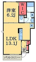 JR内房線 姉ケ崎駅 徒歩15分の賃貸アパート 1階1LDKの間取り