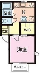 千葉市中央区蘇我1丁目アパート 1Kの間取図画像