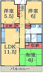 ファインコート3110 3LDKの間取図画像