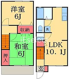 カルム99 2LDKの間取図画像