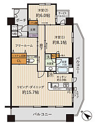 間取図画像 3LDK