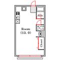 難波マンション4階4.4万円