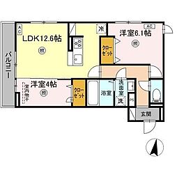 間取図画像 2LDK
