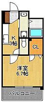 ボニート到津  ｜ 福岡県北九州市小倉北区下到津1丁目（賃貸マンション1K・3階・25.20㎡） その2