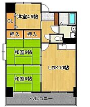 イエローマンション小倉  ｜ 福岡県北九州市小倉北区木町1丁目（賃貸マンション3LDK・11階・64.61㎡） その2