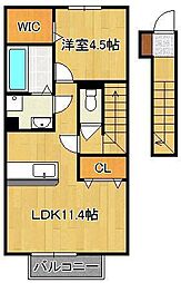 メゾンプランタニエール　キャトル 2階