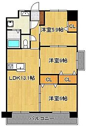 フローラ菜園場 4階