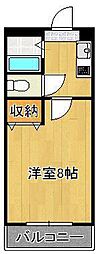 ロイヤルアネックス60 1Kの間取図画像