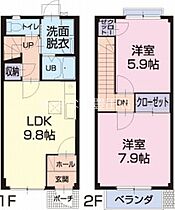 ネクストハタマ  ｜ 愛知県豊田市金谷町6丁目（賃貸アパート2LDK・2階・59.62㎡） その2