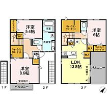 花月  ｜ 愛知県豊田市高岡本町南（賃貸アパート3LDK・2階・96.20㎡） その2