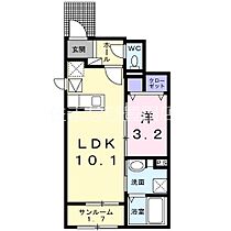 フェリス逢妻III  ｜ 愛知県豊田市東新町1丁目（賃貸アパート1LDK・1階・36.29㎡） その2