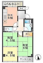 間取図画像 3DK