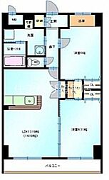 ソレイユ 1階2LDKの間取り