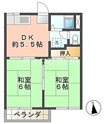間取図画像 2DK