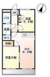 間取図画像 2DK