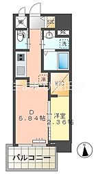 (仮称)豊田駅前新築ビル 1DKの間取図画像