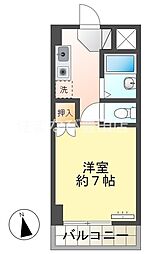 サン・ミヨシ 1Kの間取図画像