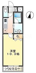 アネーロエーワイ 1Kの間取図画像