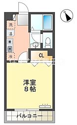 テラ・メゾンA棟 1Kの間取図画像