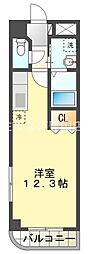 グリーンシティ近藤2番館 ワンルームの間取図画像