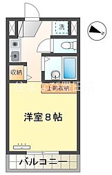 ステップ8 ワンルームの間取図画像