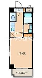 CAMELOT 1Kの間取図画像