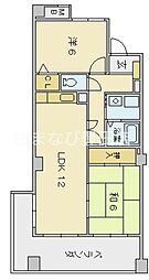 サンシィダー 2LDKの間取図画像