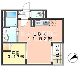 Jack kamigoI 1LDKの間取図画像