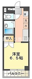 ハイツチェリーブロッサム ワンルームの間取図画像