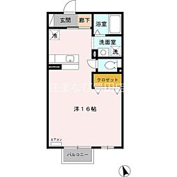 グランモアロイヤル ワンルームの間取図画像