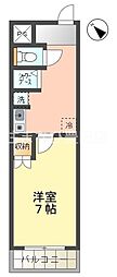 i-room.2 1Kの間取図画像
