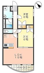 プリメーラMT 2LDKの間取図画像