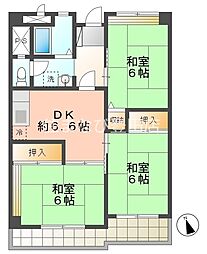三宅ビル 3DKの間取図画像