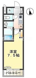 アーバンポイント豊田 1Kの間取図画像