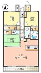 タワー・ザ・トヨタ 3LDKの間取図画像