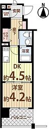 JR大阪環状線 京橋駅 徒歩9分の賃貸マンション 9階1DKの間取り