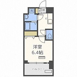 ジアコスモ大阪イーストゲート 1Kの間取図画像