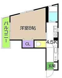 メゾンアユミ 1DKの間取図画像